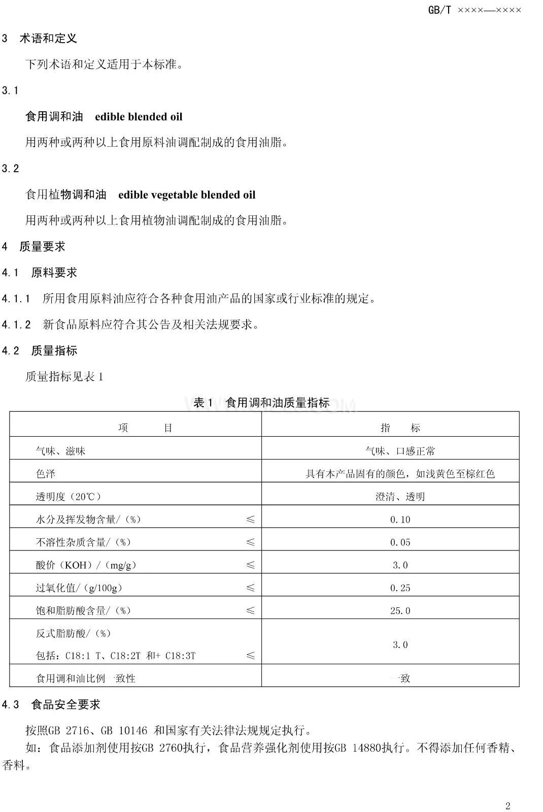 征求《食用调和油》国家标准意见的通知(图4)